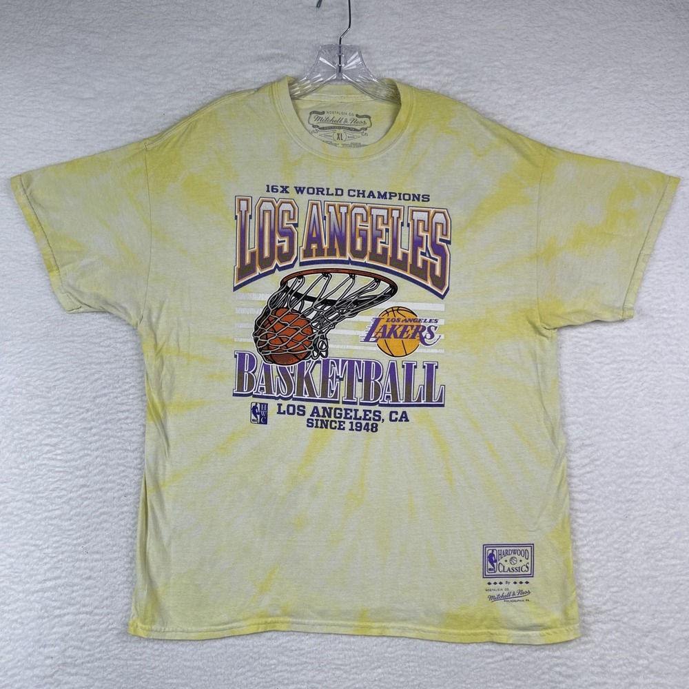 Los Angeles Lakers - Mitchell & Ness Hardwood Classics T-Shirt (Adult‎ XL)